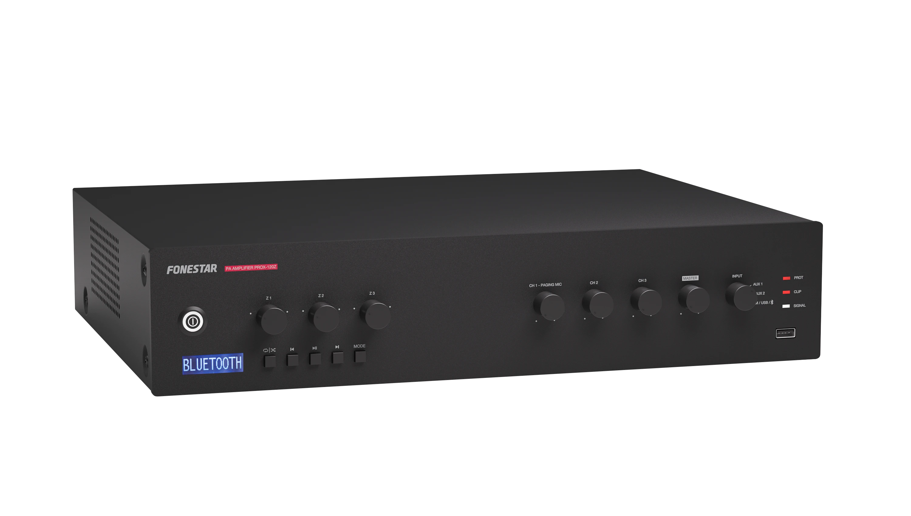 Fonestar PROX-120Z Amplifier Angle View